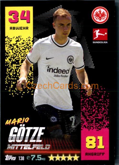 Mario Götze 2022/23 Topps Match Attax Bundesliga #138