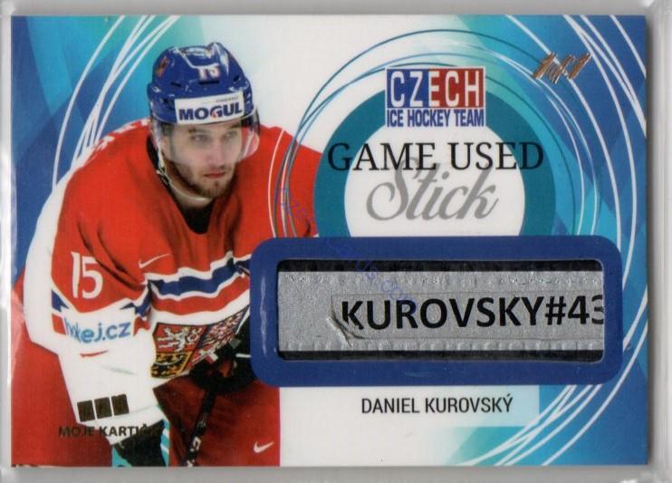 Daniel Kurovský MK Cards 2018 Game Used Stick 1/1