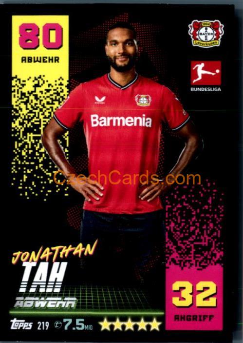 Jonathan Tah 2022/23 Topps Match Attax Bundesliga #219