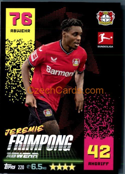 Jeremie Frimpong 2022/23 Topps Match Attax Bundesliga #220