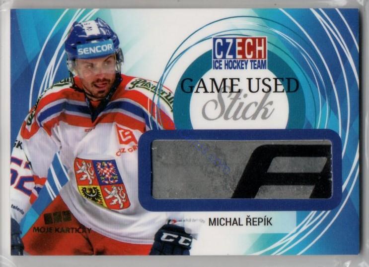 Michal Řepík MK Cards 2018 Game Used Stick /25