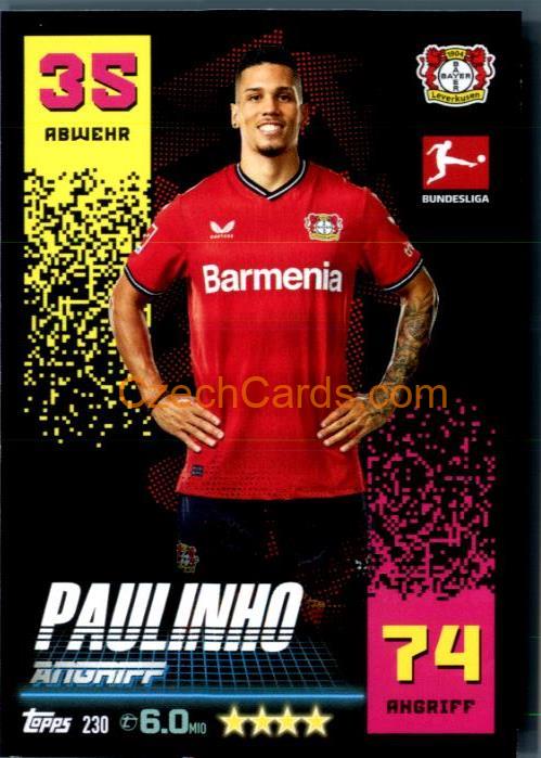 Paulinho 2022/23 Topps Match Attax Bundesliga #230