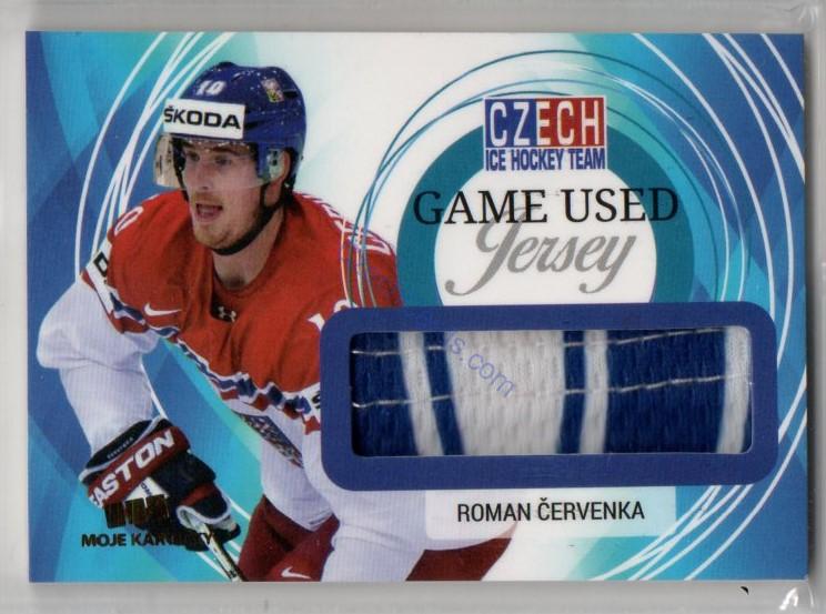 Roman Červenka MK Cards 2018 Game Used Jersey /25