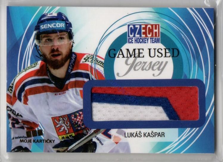 Lukáš Kašpar MK Cards 2018 Game Used Jersey /25