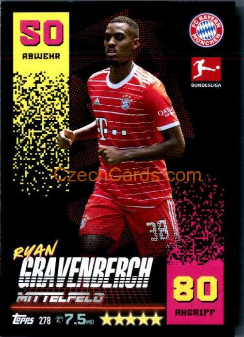 Ryan Gravenberch 2022/23 Topps Match Attax Bundesliga #278