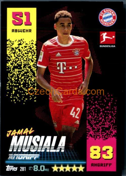 Jamal Musiala 2022/23 Topps Match Attax Bundesliga #281