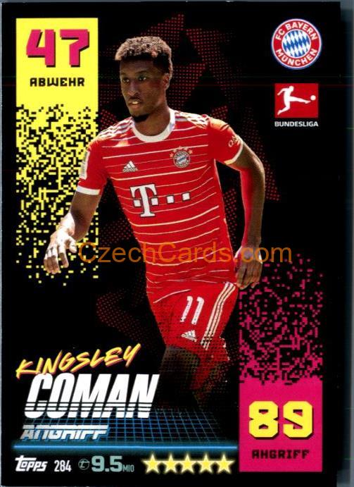 Kingsley Coman 2022/23 Topps Match Attax Bundesliga #284