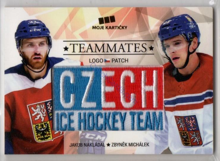 Nakládal - Michálek MK Cards 2018 Teammate Logo Patch /50
