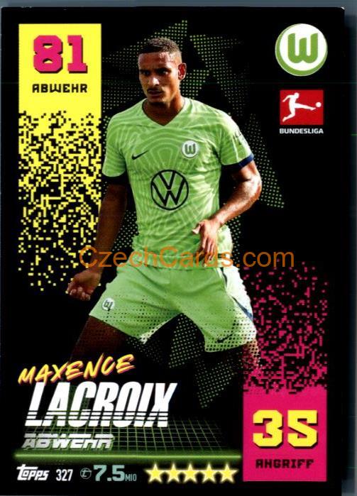 Maxence Lacroix 2022/23 Topps Match Attax Bundesliga #327