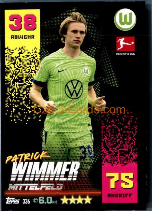 Patrick Wimmer 2022/23 Topps Match Attax Bundesliga #336