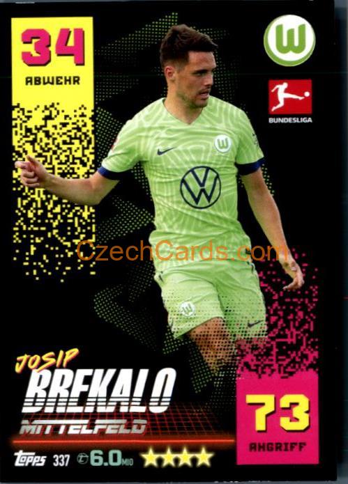 Josip Brekalo 2022/23 Topps Match Attax Bundesliga #337