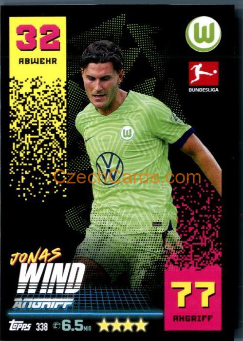 Jonas Wind 2022/23 Topps Match Attax Bundesliga #338
