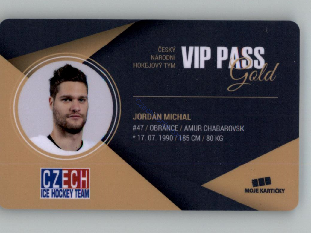 Michal Jordán MK Cards 2018 VIP Pass /100 #3