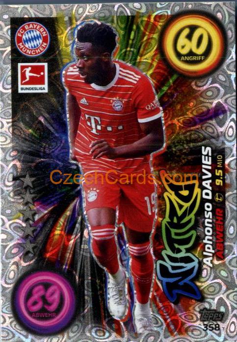 Alphonso Davies 2022/23 Topps Match Attax Bundesliga Nitro #358