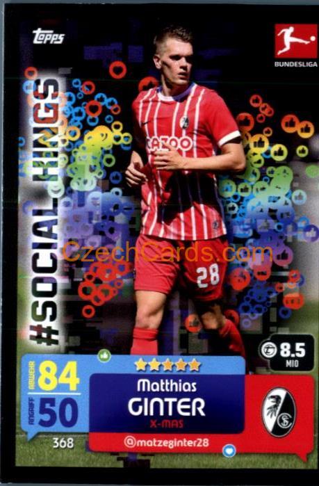 Matthias Ginter 2022/23 Topps Match Attax Bundesliga Social Kings #368