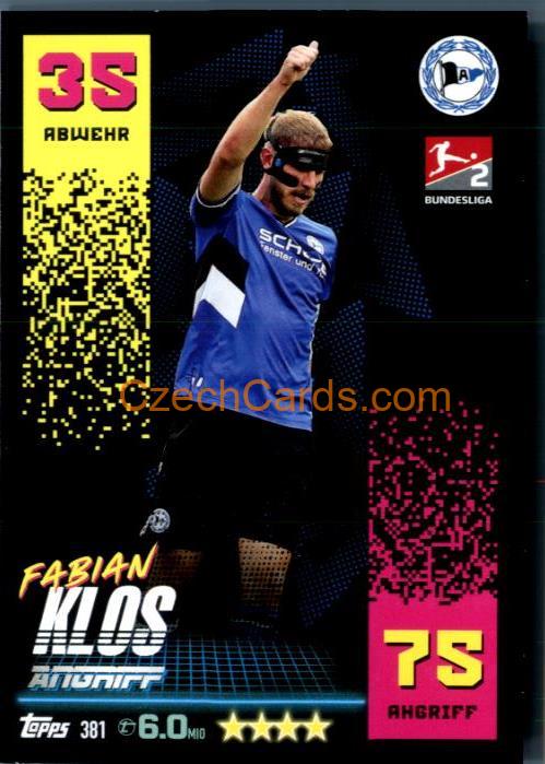 Fabian Klos 2022/23 Topps Match Attax Bundesliga 2.Bundesliga #381