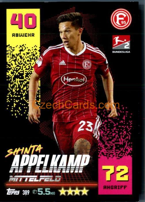 Shinta Appelkamp 2022/23 Topps Match Attax Bundesliga 2.Bundesliga #389