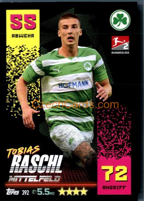 Tobias Raschl 2022/23 Topps Match Attax Bundesliga 2.Bundesliga #392