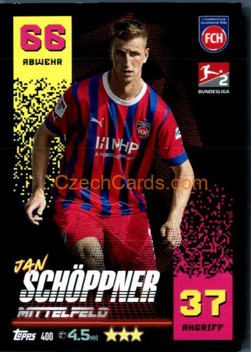Jan Schöppner 2022/23 Topps Match Attax 2.Bundesliga #400
