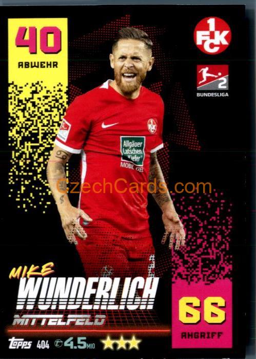 Mike Wunderlich 2022/23 Topps Match Attax 2.Bundesliga #404