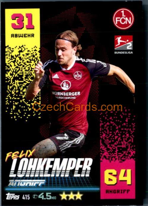 Felix Lohkemper 2022/23 Topps Match Attax 2.Bundesliga #415