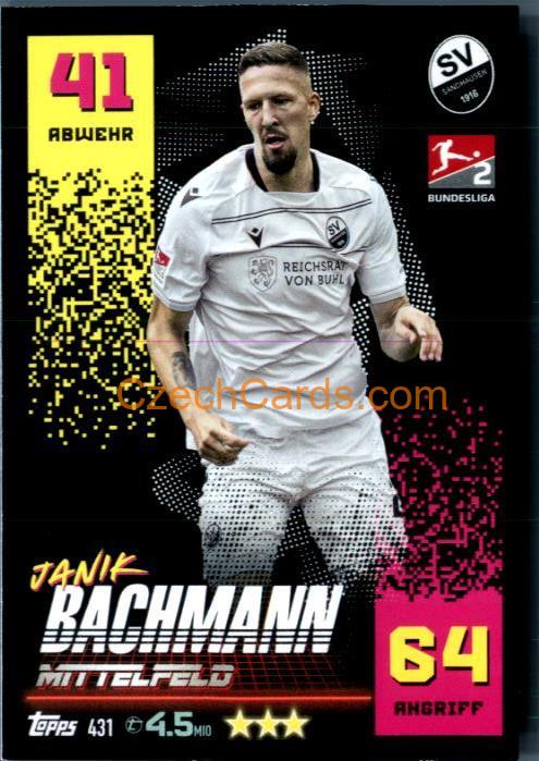 Janik Bachmann 2022/23 Topps Match Attax 2.Bundesliga #431