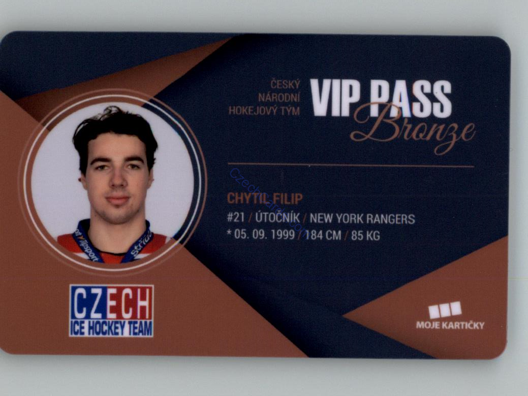 Filip Chytil MK Cards 2018 VIP Pass /100 #14