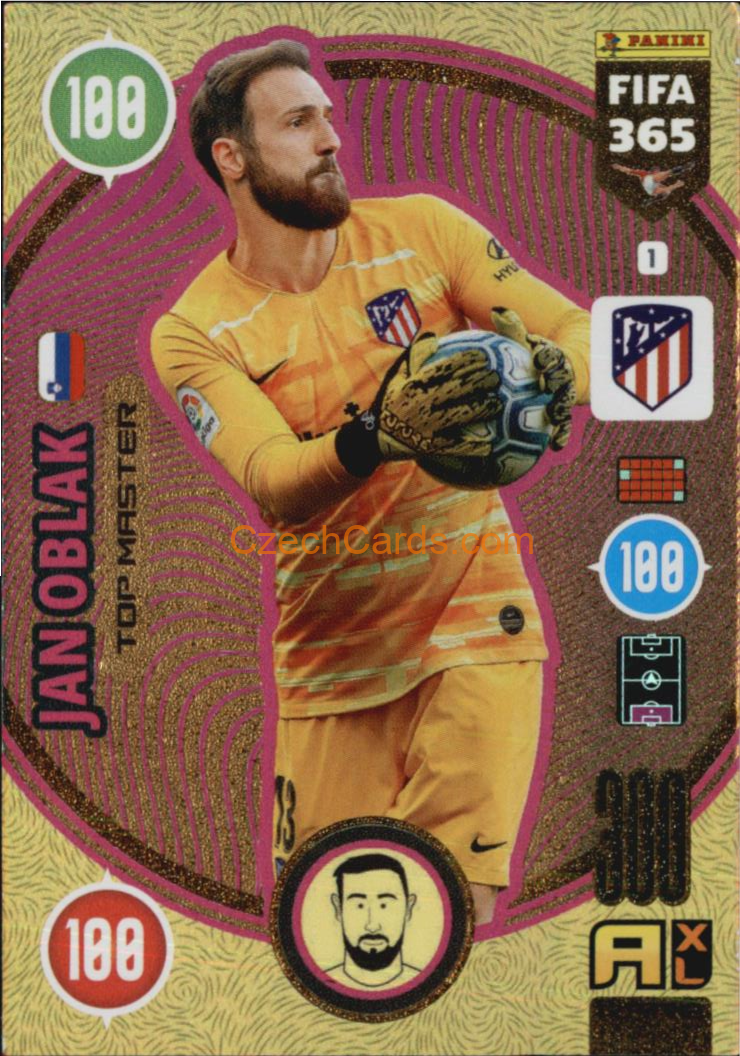 Jan Oblak 2021 FIFA 365 Adrenalyn Top Master #1