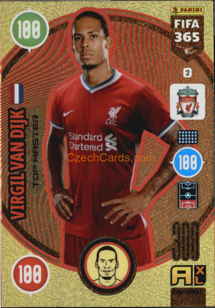 Virgil van Dijk 2021 FIFA 365 Adrenalyn Top Master #2