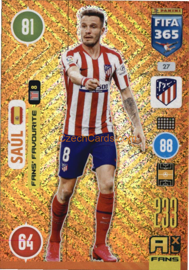 Saúl 2021 FIFA 365 Adrenalyn Fans' Favourite #27