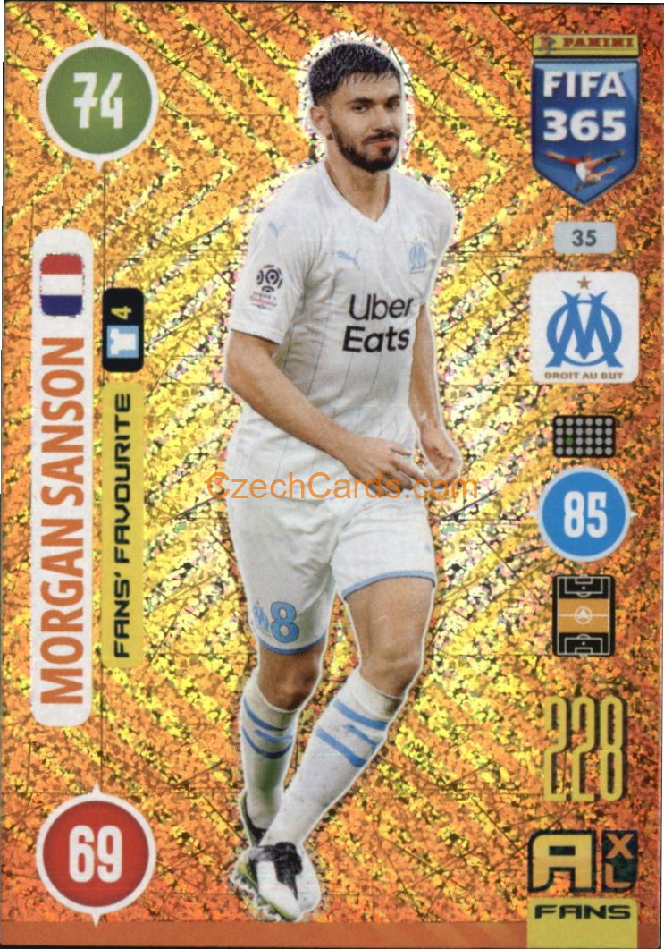 Morgan Sanson 2021 FIFA 365 Adrenalyn Team Badge #35