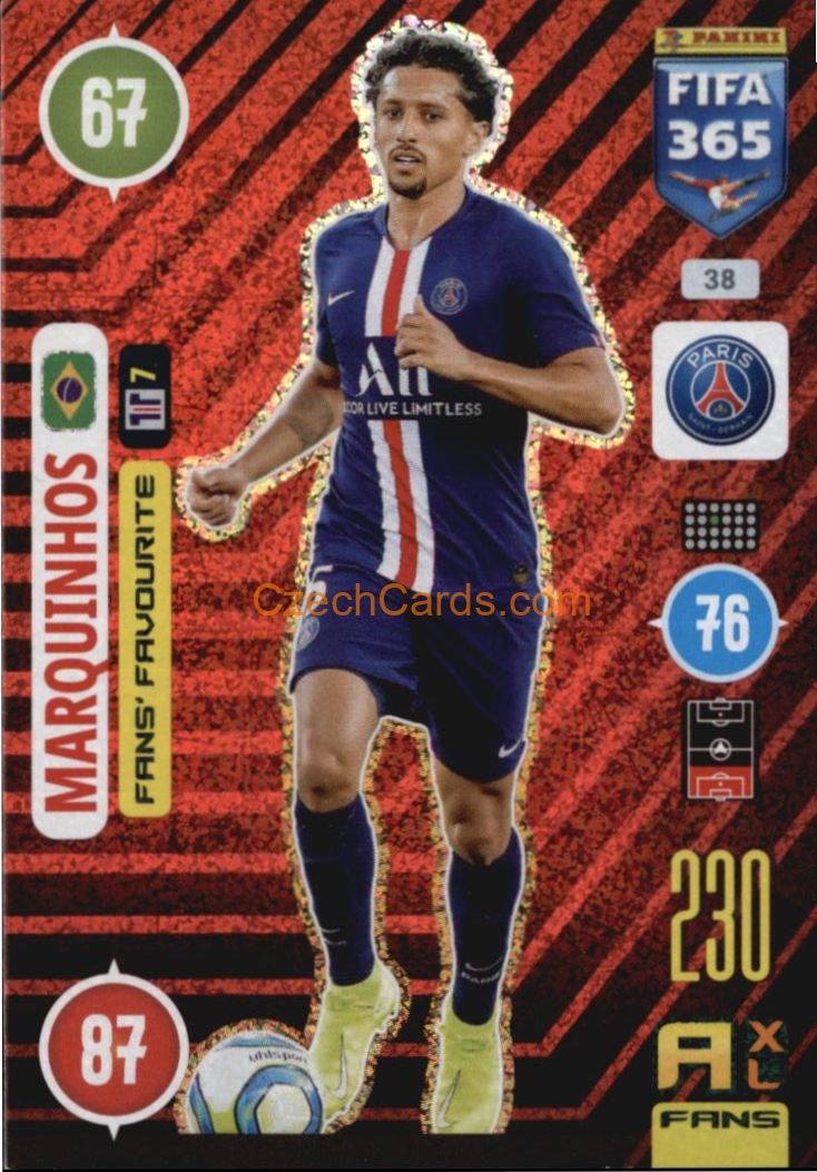 Marquinhos 2021 FIFA 365 Adrenalyn Team Badge #38