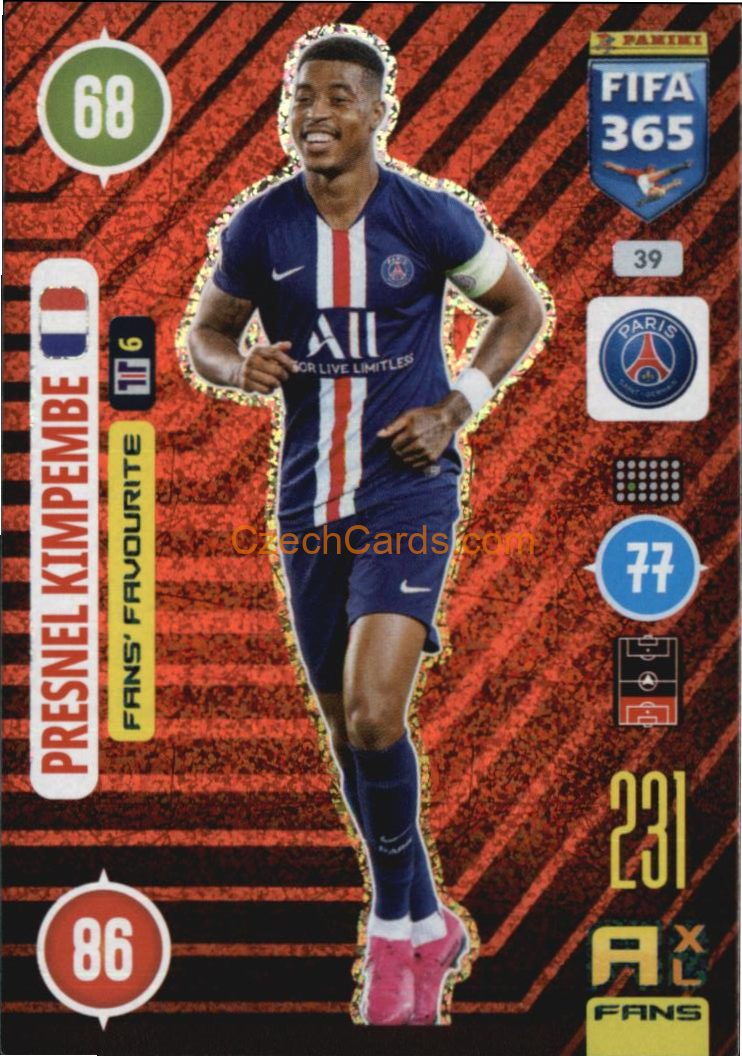 Presnel Kimpembe 2021 FIFA 365 Adrenalyn Team Badge #39
