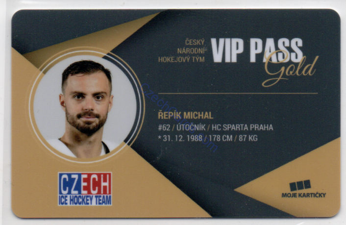 Michal Řepík MK Cards 2018 VIP Pass /100 #5