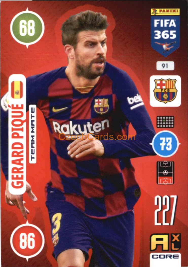 Gerard Piqué 2021 FIFA 365 Adrenalyn #91