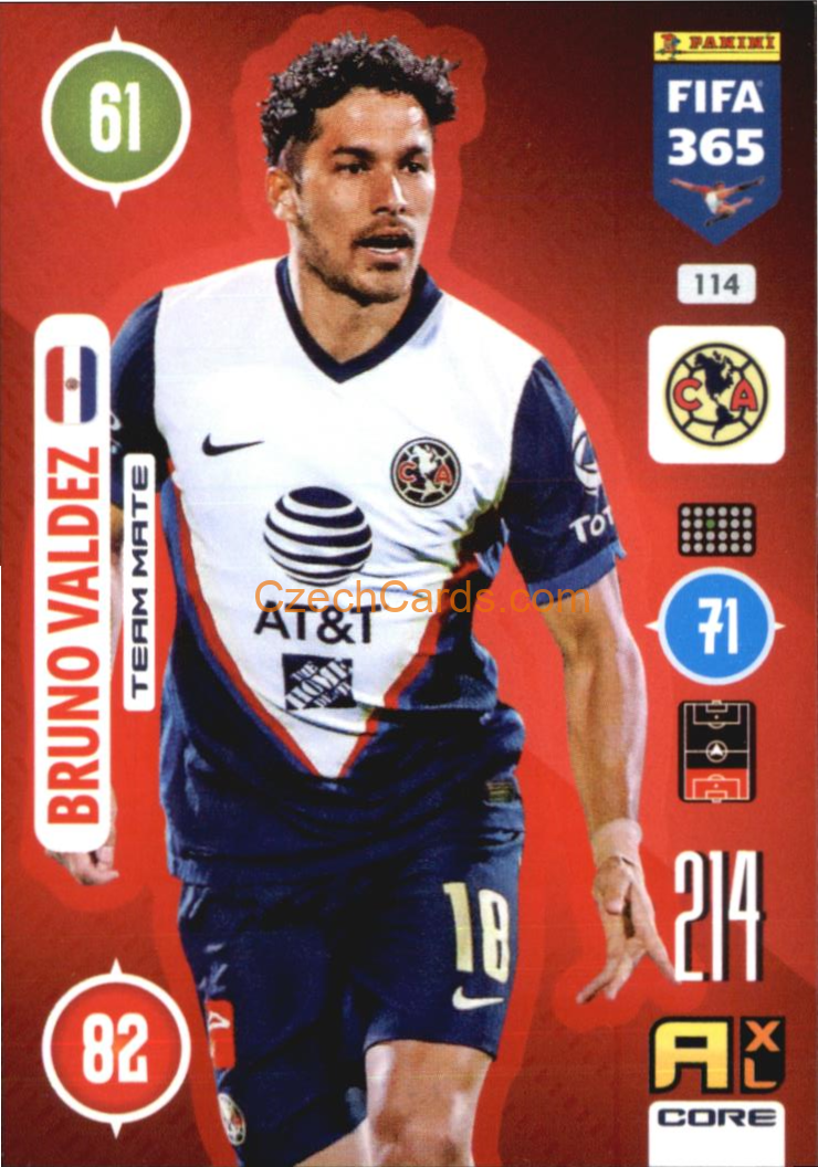 Bruno Valdez 2021 FIFA 365 Adrenalyn #114