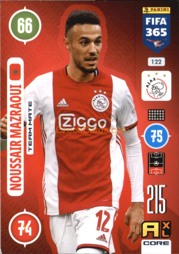 Noussair Mazraoui 2021 FIFA 365 Adrenalyn #122