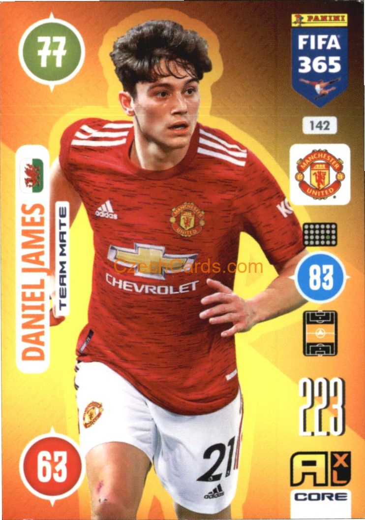 Daniel James 2021 FIFA 365 Adrenalyn #142