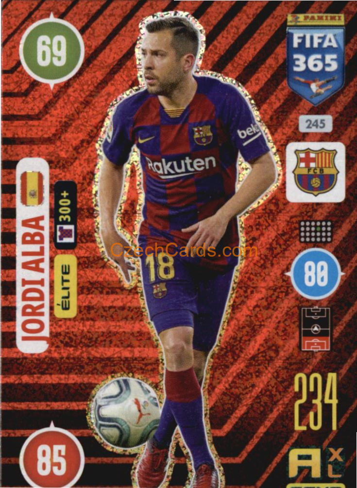 Jordi Alba 2021 FIFA 365 Adrenalyn Elite #245