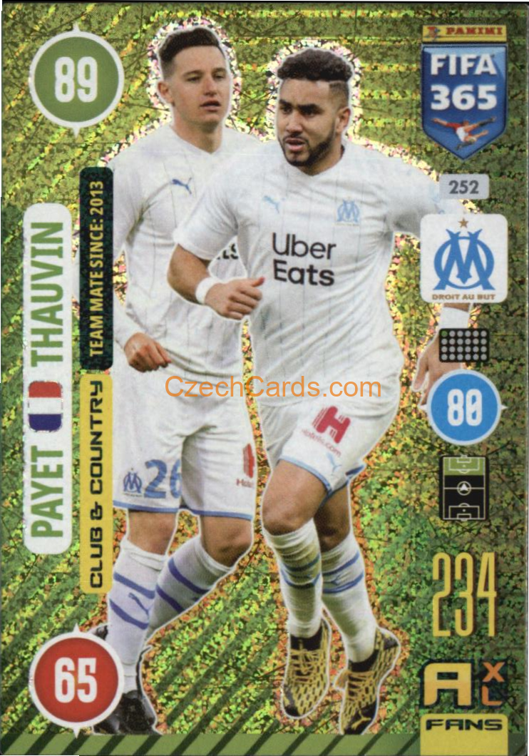 Dimitri Payet / Florian Thauvin 2021 FIFA 365 Adrenalyn Club & Country #252