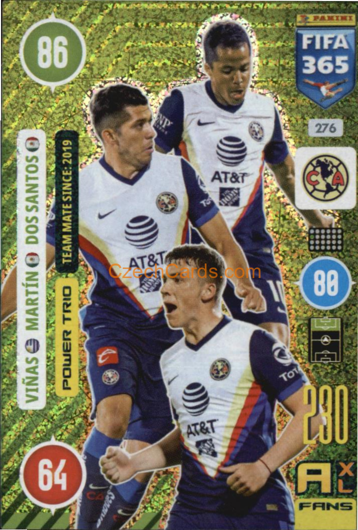 Viñas / Martin / dos Santos 2021 FIFA 365 Adrenalyn Power Trio #276