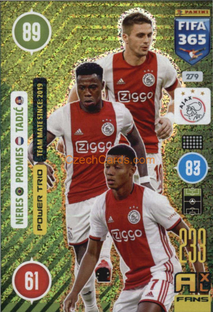 Neres / Promes / Tadić 2021 FIFA 365 Adrenalyn Powr Trio #279
