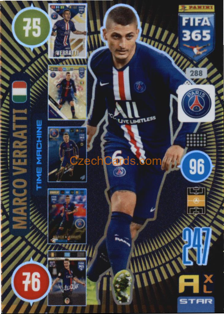 Marco Verratti 2021 FIFA 365 Adrenalyn Time Machine #288