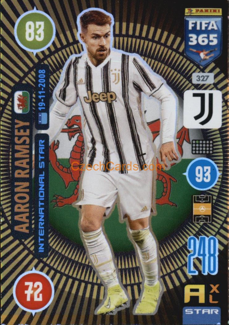 Aaron Ramsey 2021 FIFA 365 Adrenalyn International Star #327