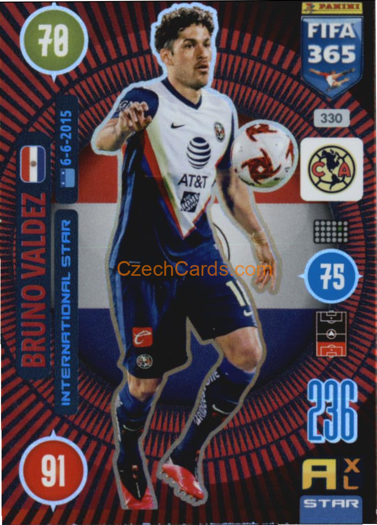 Bruno Valdez 2021 FIFA 365 Adrenalyn International Star #330