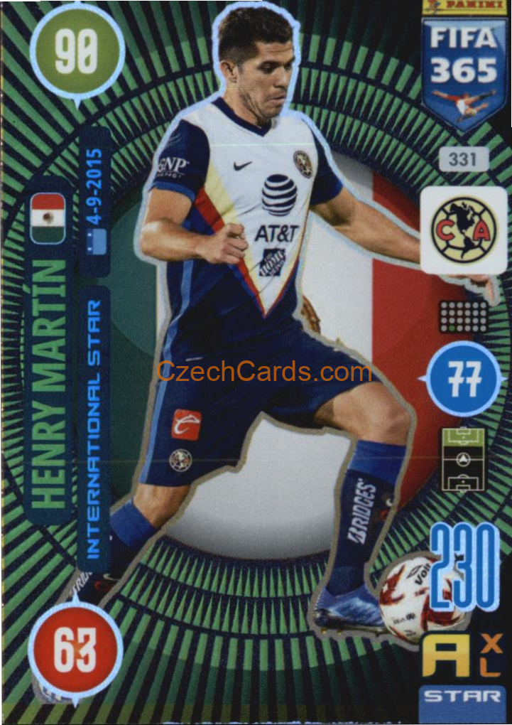 Henry Martin 2021 FIFA 365 Adrenalyn International Star #331