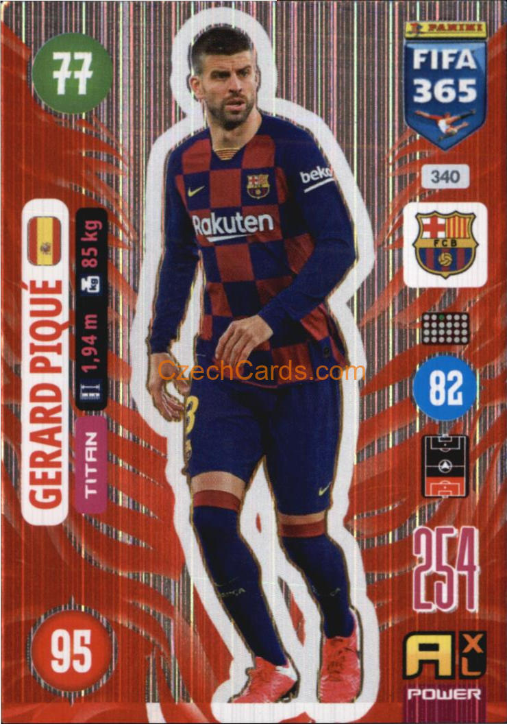 Gerard Piqué 2021 FIFA 365 Adrenalyn Titan #340