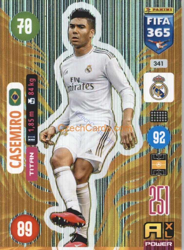 Casemiro 2021 FIFA 365 Adrenalyn Titan #341