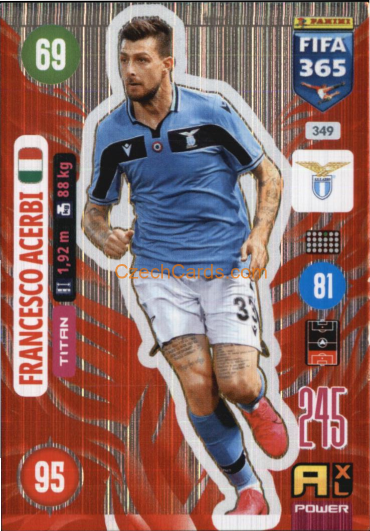 Francesco Acerbi 2021 FIFA 365 Adrenalyn Titan #349