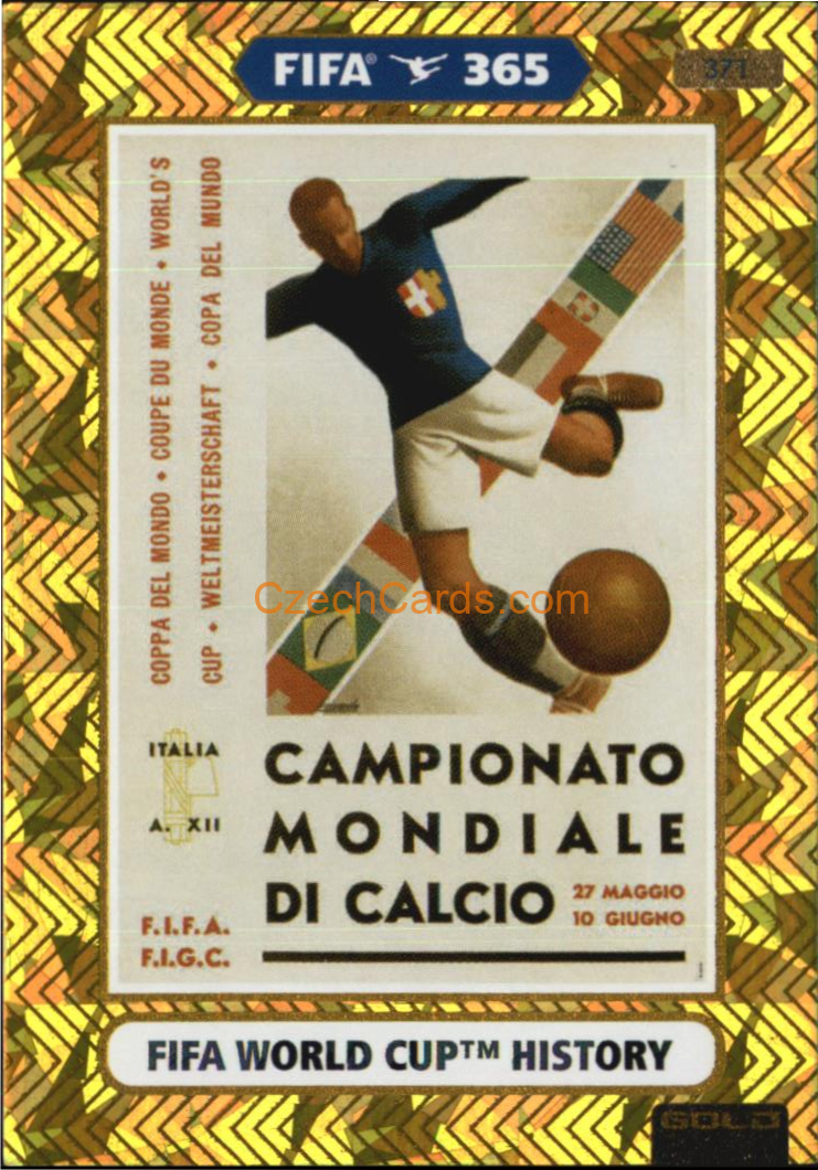 1934 Italy 2021 FIFA 365 Adrenalyn FIFA World Cup History #371